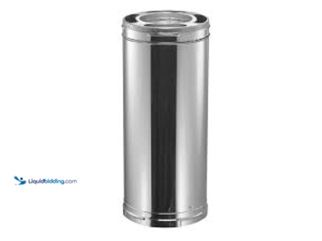 Lot 49-3540210 - DuraVent DuraPlus All-Fuel Chimney 6in. X 36in. Diameter Chimney Pipe, Stainless Steel. Model # 6DP-...