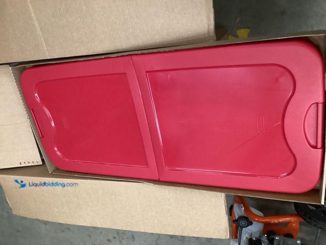 Lot 49-5542427 - Sterilite 74 QT Storage Bin with Lid, Unused