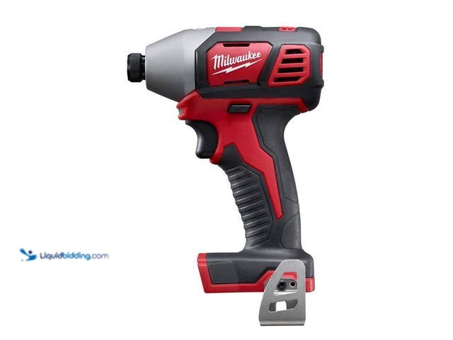 Lot 49-5435569 - Milwaukee
M18 18V Lithium-Ion Cordless 1/4 in. Hex Impact Driver (Tool-Only) Used (tested works) (s...