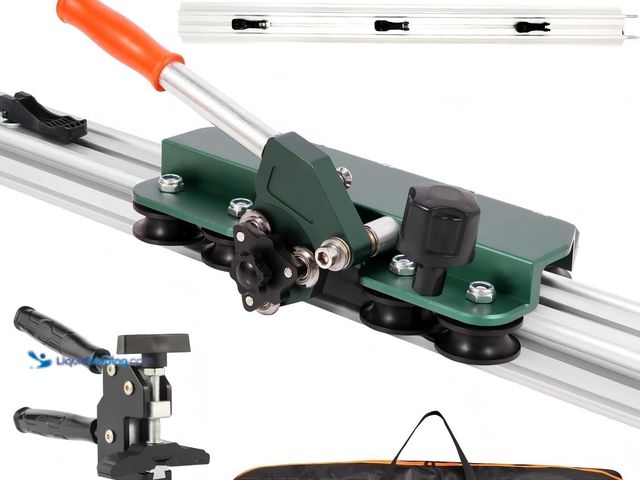 Lot 49-5475464 - Manual Tile Cutter, Large Format Ceramic Tile Cutting Tool with Built-in Suction Cups & Tile Clamp, ...