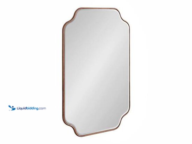 Lot 49-5544282 - Kate and Laurel Plumley 24.00 in. W x 36.00 in. H Bronze Scalloped Transitional Framed Decorative Wa...