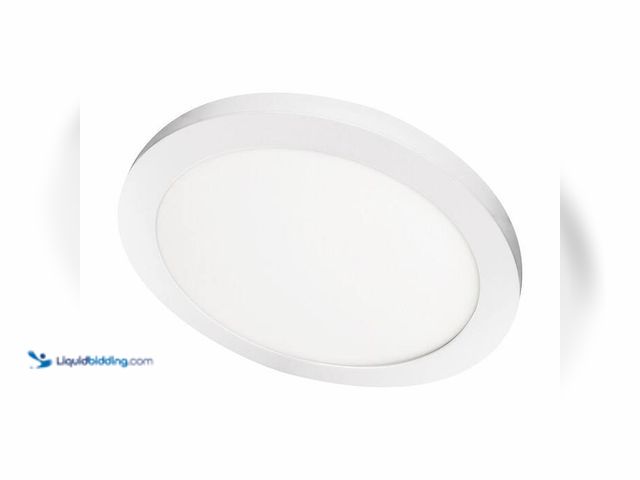 Lot 49-2000819 - Commercial Electric 11 in. 12.5-Watt Dimmable White Integrated LED 875 Lumens Round Flat Panel Flush...