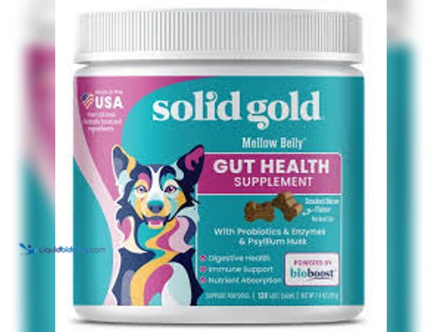 Lot 49-5475591 - QTY 2 - Solid Gold Dog Probiotics for Digestive Health - Probiotics for Dogs with Fiber & Digestive ...