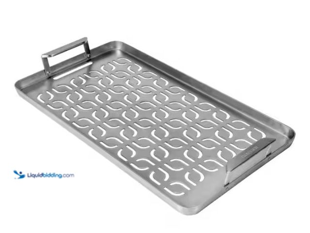 Lot 49-1574630 - Traeger ModiFIRE Fish and Veggie Stainless Steel Grill Tray, Grill small and flaky foods with confid...
