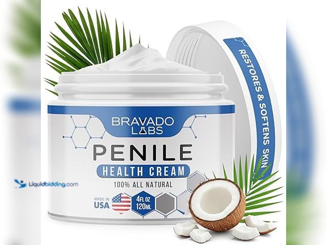 Lot 49-5414673 - (2pk) Penile Health Creme for Men – Daily Moisturizer for Dry Skin - Supports Foreskin Restoration -...