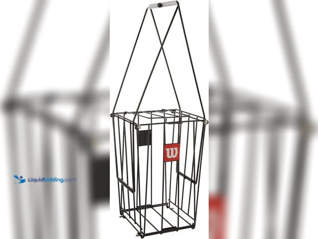 Lot 49-5450594 - Wilson Unisex Adult Ball Pick Up Basket Tennis Ball Collection Pick-Up Basket, 75 Tennis Balls Capac...