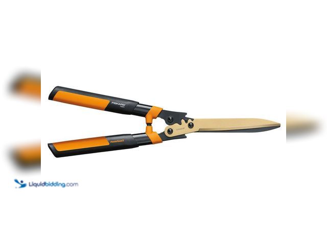 Lot 49-5552580 - Fiskars
Titanium Coated Blades, 23 in. PowerGear 2 Hedge Shears. Model # 392862-1004. Unused