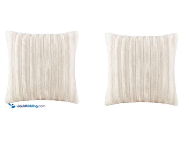Lot 49-3631269 - Lot of (2) Madison Park York Ivory 20 in. x 20 in. Throw Pillows; Model:MP30-2998 Unused  Ref#SR0803