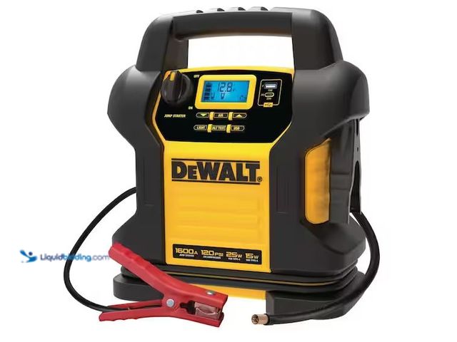 Lot 49-3600194 - DEWALT 1600 Peak Amp Jump Starter with Digital Compressor and USB Power Bank Model # DXAEJ14, Used, ...