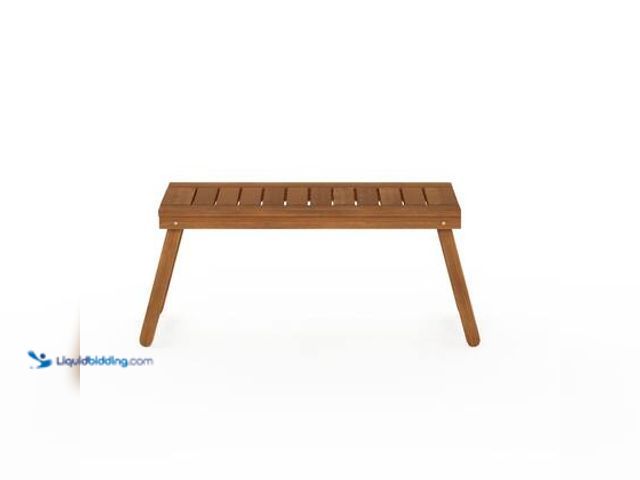 Lot 49-5549758 - Furinno Tioman Rectangle Wood Outdoor Folding Coffee Table. Model # FG19064. Unused
