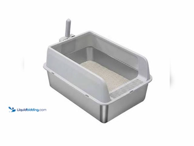 Lot 49-3565105 - Stainless Steel Cat Litter Box Unused