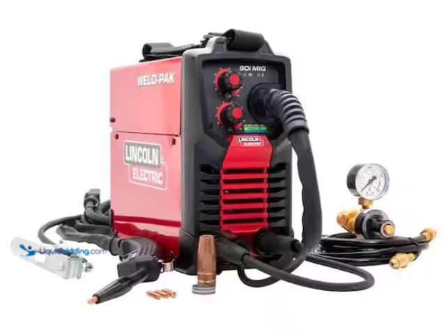 Lot 49-1536720 - Lincoln Electric WELD-PAK 90i MIG and Flux-Cored Wire Feeder Welder with Gas Regulator, Model # K525...