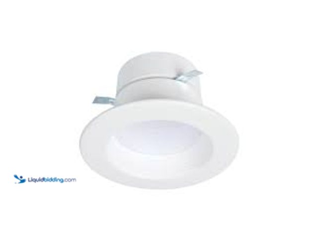 Lot 49-5438155 - HALO RL4 Series 4-inch recessed LED retrofit module Selectable CCT and Lumens, Integrated LED Matte ...