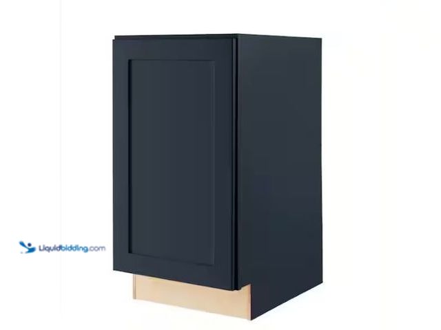 Lot 49-1569051 - Hampton Bay Avondale 18 in. W x 24 in. D x 34.5 in. H Ready to Assemble Plywood Shaker Trash Can Kit...