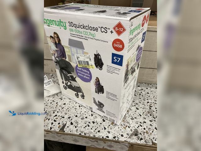 Lot 49-3564741 - Ingenuity 3Dquickclose CS+ Compact Fold Stroller - Gray, New.