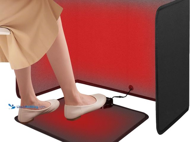 Lot 49-5477936 - SoliSnug Under Desk Heater Foldable, Quiet Space Heater for Office with Timer, 8 Temp Levels, Auto S...