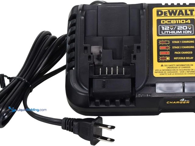 Lot 49-5410342 - DEWALT DeWalt  12V/20V 4 Amp Battery Charger. [Model: DCB1104] Unused