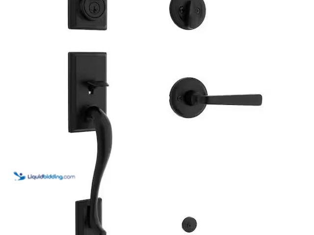 Lot 49-1576681 - Kwikset Hawthorne Single Cylinder Door Handle set w/Trafford Handle featuring Smart Key Security in ...