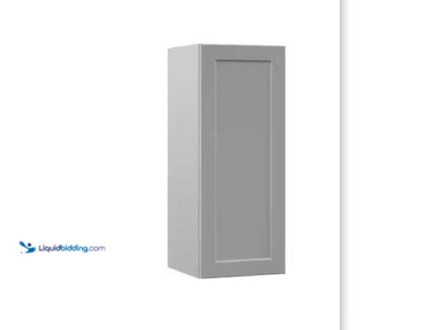 Lot 49-1518004 - Hampton Bay Designer Series Melvern Assembled 12x30x12 in. Wall Kitchen Cabinet in Heron Gray Model ...