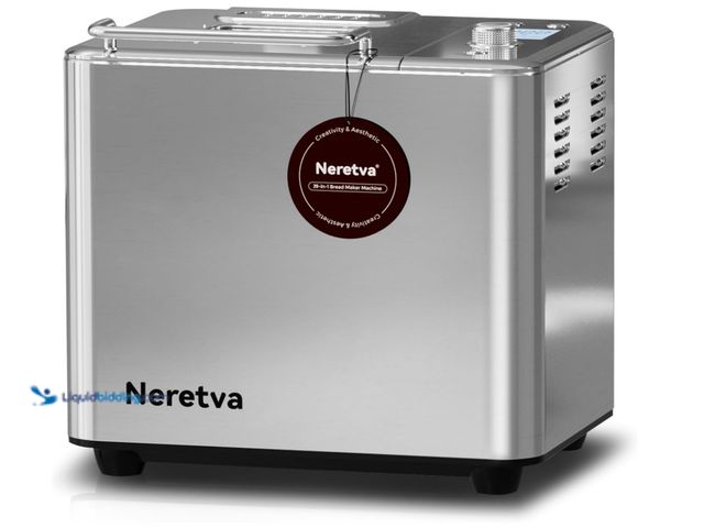 Lot 49-3431464 - Neretva Bread Maker, 20-IN-1 2LB Bread Machine Dual Heater Bread Maker Machine Automatic with Nonsti...