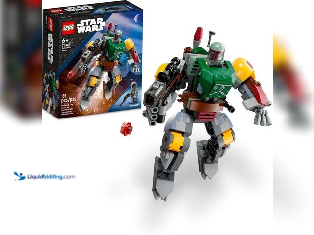 Lot 49-5443985 - LEGO Star Wars Boba Fett Mech Buildable Star Wars Action Figure, Posable Mech Inspired by The Iconic...