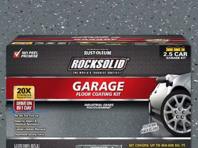 Lot 49-3615870 - Rust-Oleum Rock Solid 180oz. Dark Gray Polycuramine 2.5-Car Garage Floor Kit, Model # 317284, MSRP: ...