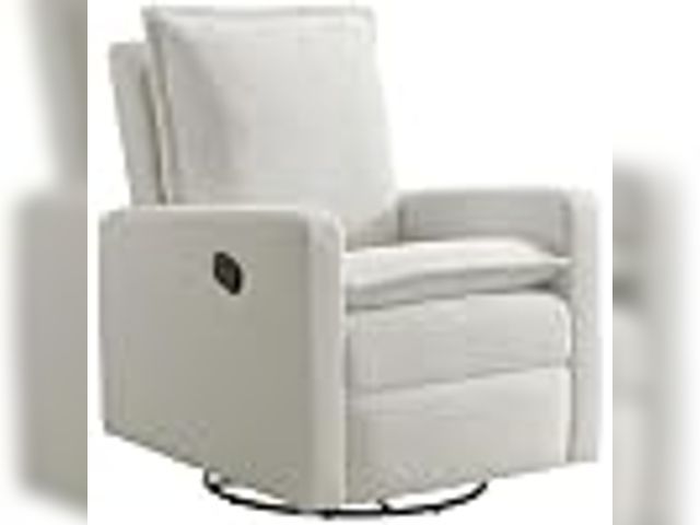 Lot 49-2023268 - Soho Baby Store Soho Baby Coventry Upholstered Glider Recliner Rocking Chair, Green Guard Gold Certi...