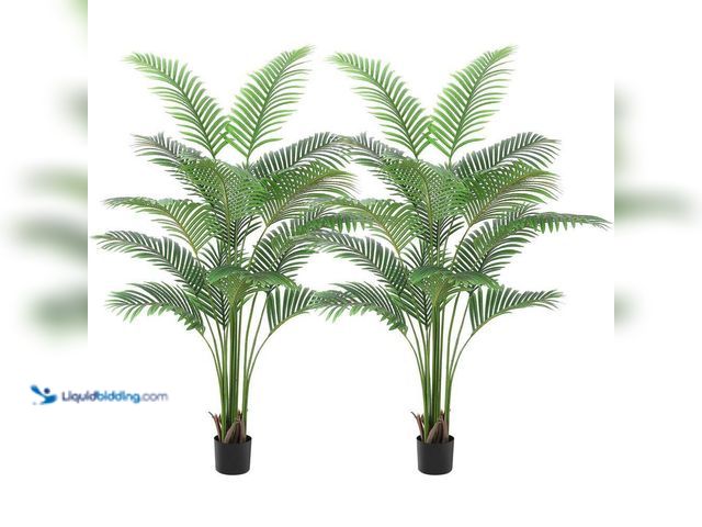 Lot 49-5412868 - Garvee
6 ft. 2-Pieces Artificial Palm Tree, Areca Palm Plant Fake Faux Tropical Palm Silk Plant wit...