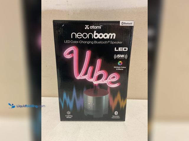 Lot 49-2009275 - Other WOW AN AMAZING BRAND NEW ATOMI NEON BOOM LED COLOR-CHANGING BLUETOOTH SPEAKER “VIBE” AN AMAZIN...