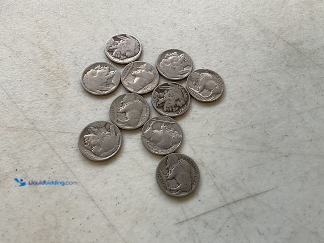 Lot 49-5314797 - LOT OF 10 VINTAGE BUFFALO NICKELS VARIOUS YEARS