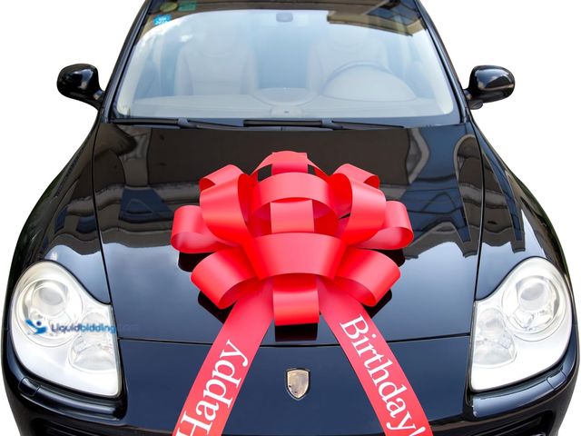 Lot 49-5435868 - 30" Giant Car Bow - Big Gift Wrapping Bow with Non Scratch Magnet Base for Large Gift Decoration, We...