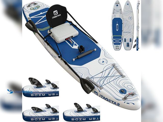 Lot 49-5572333 - iTAOSTAR Adventure-Your Adventure,Your State,12'×35/39 Paddle Board w/Gear. Model: B0D6VZ12XQ. Unuse...