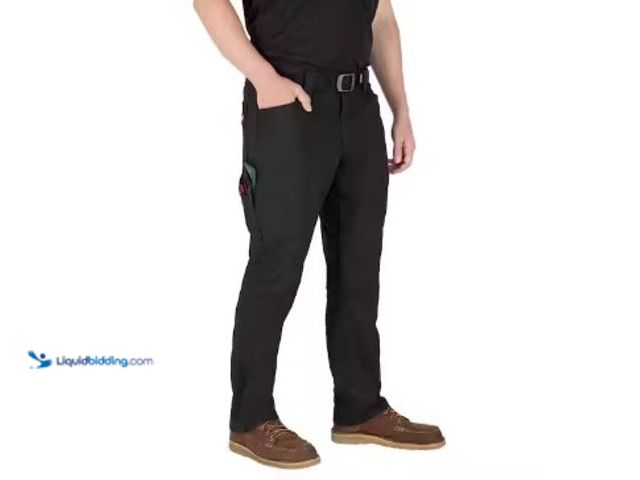 Lot 49-2022768 - Milwaukee Men's 34 in. x 32 in. Black Cotton/Polyester Work Pants with 7 Pockets, Model # M650B-3432...