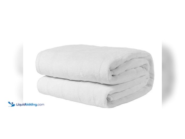 Lot 49-2024840 - VEVOR Heated Mattress Pad White Queen Velvet Knitted Electric Blanket 60 x 80 in. Bed Warmer with 1 ...