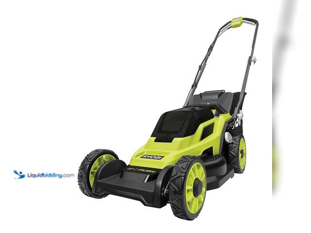 Lot 49-5416407 - RYOBI ONE+ 18V 13 in. Cordless Battery Walk Behind Push Lawn Mower. [Model # P1180] Used