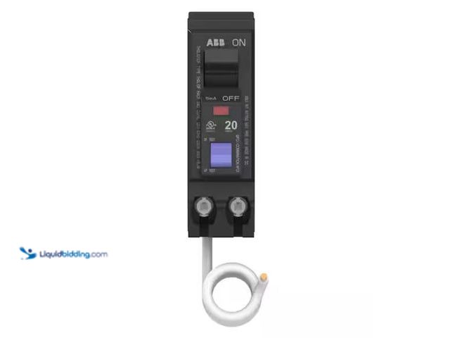 Lot 49-2006653 - ABB 20 Amp Single-Pole Dual Function Arc Fault/GFCI Breaker (THQL1120DFA), Model # THQL1120DFA, Unus...