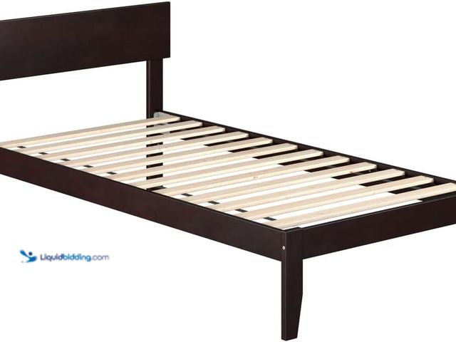 Lot 49-5459479 - AFI Boston Twin Size Platform Bed in Espresso. Model #B09VQ188QB. Unused.