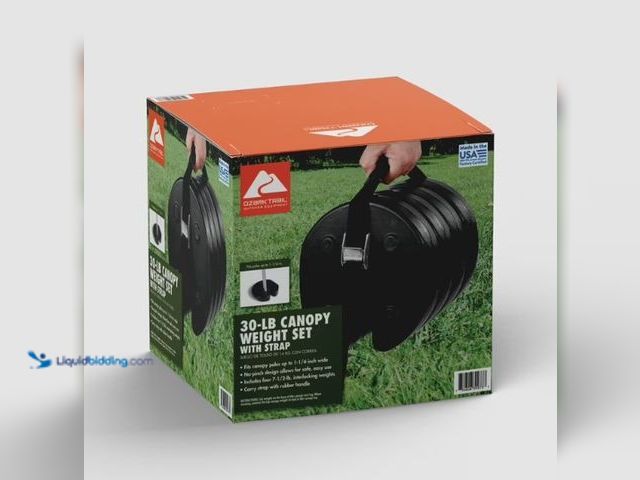 Lot 49-5543838 - Ozark Trail 30lb Canopy Weight Set with Strap and Handle. Unused