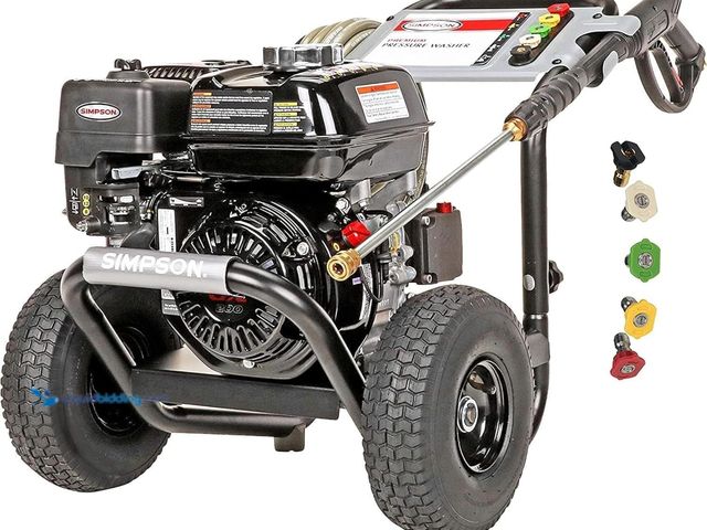 Lot 49-1589923 - SIMPSON Cleaning PS3228 PowerShot 3300 PSI Gas Pressure Washer, 2.5 GPM, Honda GX200 Engine, Include...