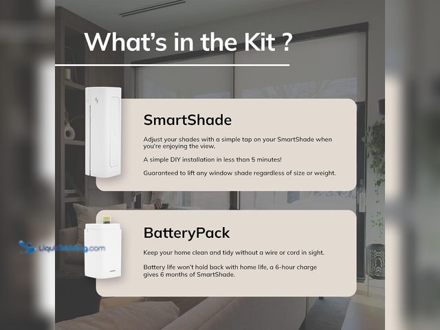 Lot 49-3616594 - RYSE SmartShade BatteryPack for Motorized Blinds (Blinds NOT Included; Battery & Accessory Ki Only) ...