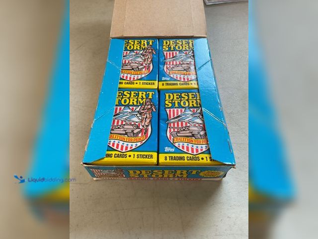 Lot 49-1505414 - COLLECTIBLE 1991 TOPPS DESERT STORM WAX PACK BOX OF 36 PACKS ALL SEALED #COINS0122