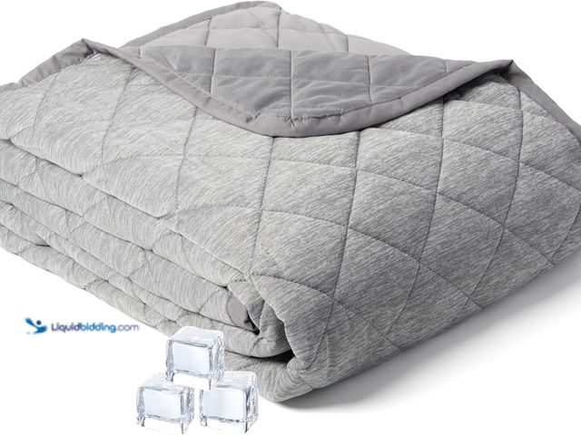 Lot 49-5489123 - Brookstone Cooling Blanket King Size – Cooling Down Alternative Blanket for Hot Sleepers, Reversible...