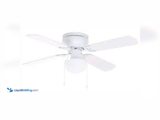 Lot 49-5448411 - Hampton Bay Littleton 42 in. LED Indoor White Ceiling Fan with Light Kit. Model # UB42S-WH-SH. Unuse...