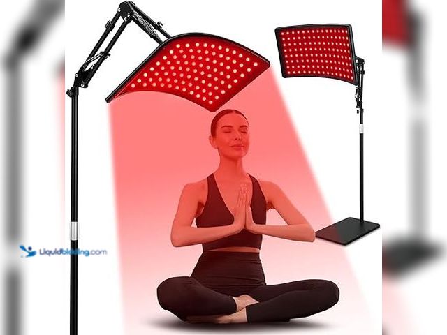 Lot 49-5446707 - Red Light Therapy for Face and Body, Red Infrared Light Therapy Lamp with Stand Led 660nm Red Light-...