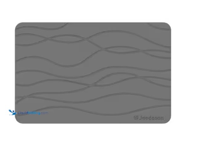 Lot 49-1628029 - Jeedeson 15.35 in. x 23.62 in. Diatomaceous Earth Bath Mat, Super Absorbent Quick-Drying Stone Showe...