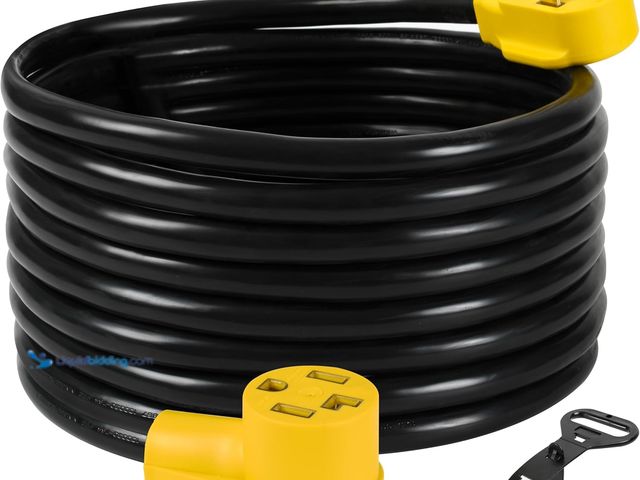 Lot 49-5437544 - Amp 4-Prong Dryer Extension Cord, NEMA 14-30P to 14-30R, Heavy-Duty 10AWG STW, UL Listed, 125V/250V,...