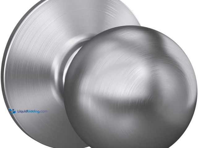 Lot 49-5476854 - QTY 2 - Schlage F10 CSV ORB 626 Commercial Series Orbit Door Knob, Hall & Closet Passage Lock, Satin...