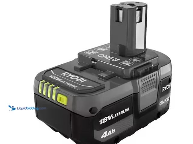 Lot 49-5580868 - RYOBI
ONE+ 18V 4.0 Ah Lithium Battery. Model # PBP005. Unused