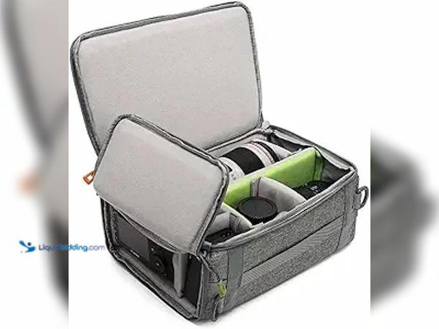 Lot 49-1568893 - svatin Camera Insert Bag, Shockproof &Pressure-proof Dual Opening Padded Camera Lens Cube Case Backp...