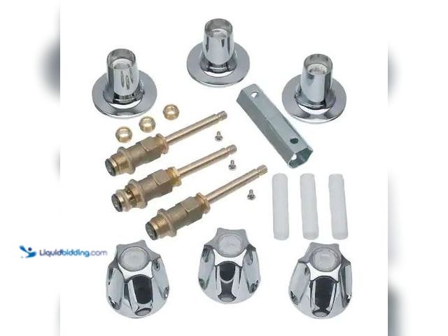 Lot 49-5478398 - DANCO
3-Handle Tub and Shower Wall Mount Trim Kit for Price Pfister Verve Faucets in Chrome (Valve ...